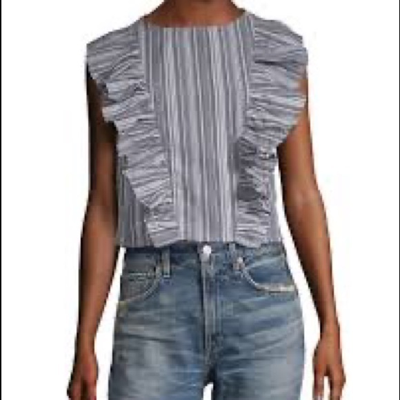 Lucca Couture Tops - Lucca Couture Alexandra Stripe Cropped Top!